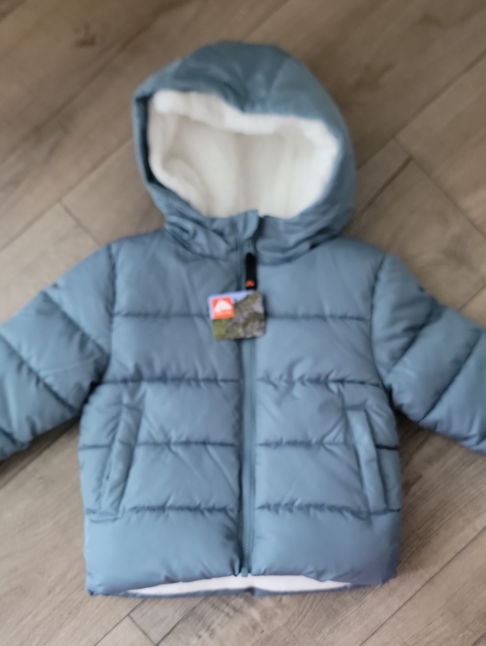 Ozark Trail Light Blue Hooded Puffer Jacket for Kids
